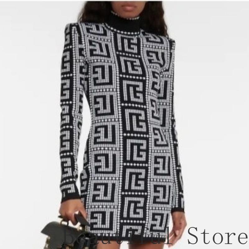 Casual Dresses Autumn Winter Fashion Style Women Dress Luxury Geometric Jacquard Zipper Designer Long Sleeve Wool Breasted Clothes, Pic-2
Casual Dresses Autumn Winter Fashion Style Women Dress Luxury Geometric Jacquard Zipper Designer Long Sleeve Wool Breasted Clothes, Pic-2