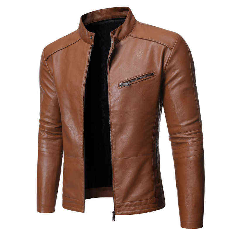 2022 New European and American Men's Jacket Motorcycle Leather Jacket Stand Collar Solid Color Men's Washed Leather Jacket T220728, Bk
2022 New European and American Men's Jacket Motorcycle Leather Jacket Stand Collar Solid Color Men's Washed Leather Jacket T220728, Bk