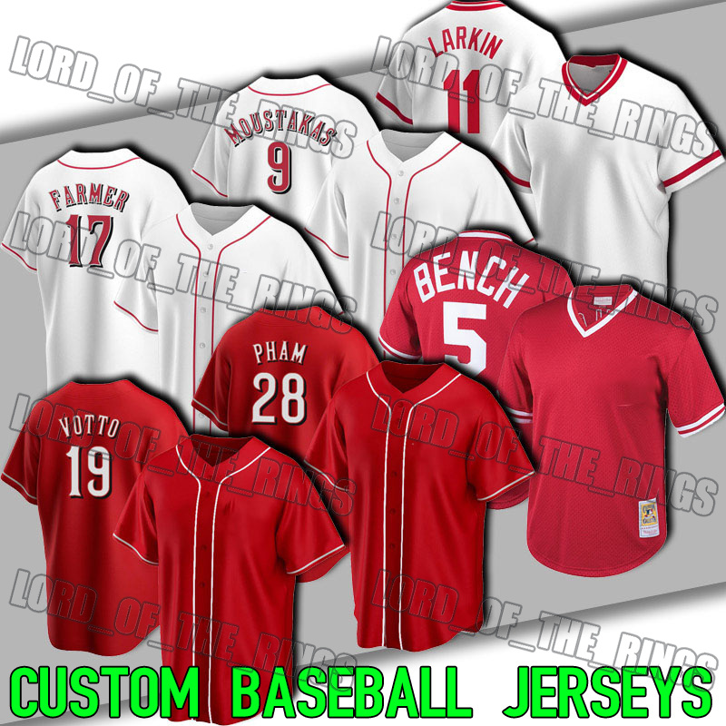 Cincinnati Baseball 19 Joey Votto Jersey Mike Pham Moustakas Kyle Farmer Jerseys Jonathan India Nick Senzel Tyler Naquin Tyler Mahle Johnny Bench Pete Rose, Man custom jersey (hr)
Cincinnati Baseball 19 Joey Votto Jersey Mike Pham Moustakas Kyle Farmer Jerseys Jonathan India Nick Senzel Tyler Naquin Tyler Mahle Johnny Bench Pete Rose, Man custom jersey (hr)