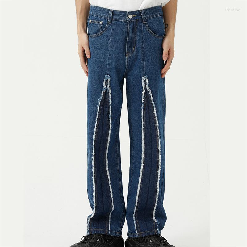 Men' Jeans Men Causal Retro Patchwork Straight Wide Leg Hip Hop Loose Denim Pants Punk Hipster Trousers Streetwear Male SpringMen' Bert22, Blue
Men' Jeans Men Causal Retro Patchwork Straight Wide Leg Hip Hop Loose Denim Pants Punk Hipster Trousers Streetwear Male SpringMen' Bert22, Blue