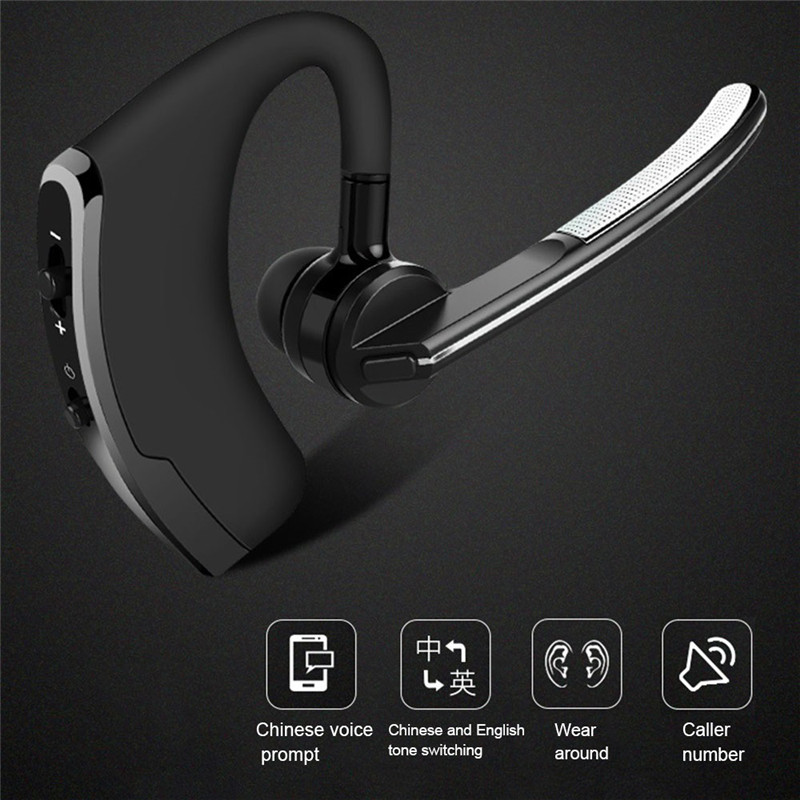 4.2 In-ear CSR V8 Bluetooth Earphones Business Earbuds Headphone Listen to Music Voice Call With Retail Box for iPhone 15 14 Samsung S22 LG MOTO Xiaom