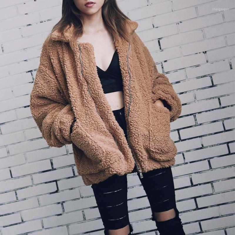 Women' Fur & Faux Winter Women Solid Coat 2022 Fashion Thick Warm Zipper Jacket Female Pocket Plush Overcoat Oversized Teddy Coats, Red
Women' Fur & Faux Winter Women Solid Coat 2022 Fashion Thick Warm Zipper Jacket Female Pocket Plush Overcoat Oversized Teddy Coats, Red
