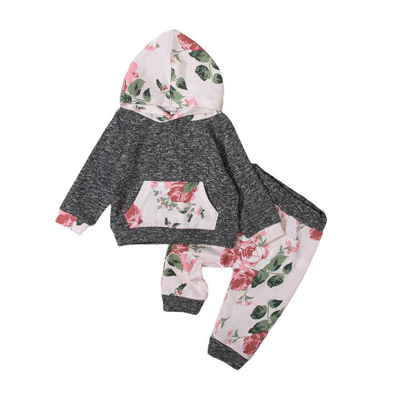Citgeett Autumn Baby Girls Boys Casual Outfits Flower Print Long Sleeves Hoodie Pocket Brown Pants Clothing Set J220712, Red
Citgeett Autumn Baby Girls Boys Casual Outfits Flower Print Long Sleeves Hoodie Pocket Brown Pants Clothing Set J220712, Red