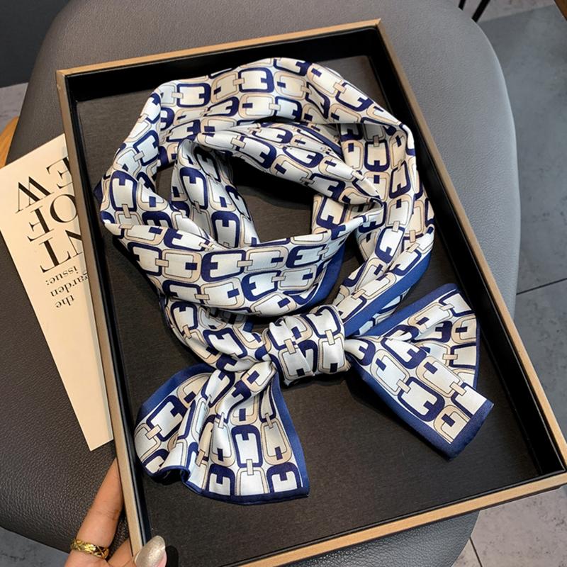 Scarves 2022 Luxury Narrow Silk Skinny Scarf Women Headbands Hair Bands Bandana Lady Neck Tie Wrist Wrap Female Neckerchief Foulard
Scarves 2022 Luxury Narrow Silk Skinny Scarf Women Headbands Hair Bands Bandana Lady Neck Tie Wrist Wrap Female Neckerchief Foulard