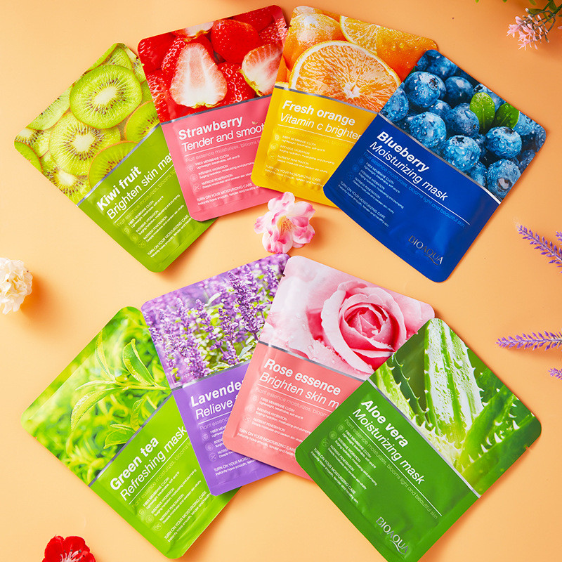 BIOAQUA Natural Plant Fruits Facial Masks Deep Nourish Brighten Moisturizing Beauty Face Skin Care Sheet Mask
BIOAQUA Natural Plant Fruits Facial Masks Deep Nourish Brighten Moisturizing Beauty Face Skin Care Sheet Mask