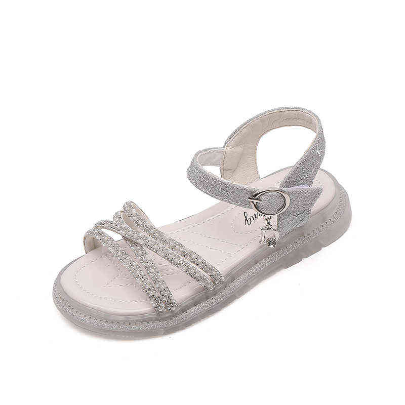 Kids Summer Sandals for Girls Medium Big Children School Beach Sandals Glitter Rhinestone Bling Fashion 2022 Brand New Sparkling G220418, Silver
Kids Summer Sandals for Girls Medium Big Children School Beach Sandals Glitter Rhinestone Bling Fashion 2022 Brand New Sparkling G220418, Silver
