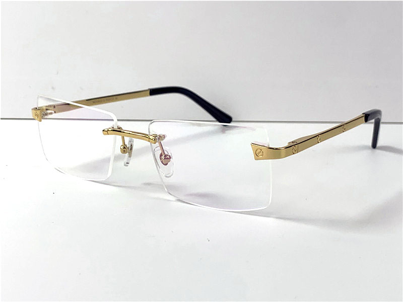 New selling eyeglasses 0167 frameless 18k frames gold-plated ultra-light square rimless optical glasses men business style eyewear
New selling eyeglasses 0167 frameless 18k frames gold-plated ultra-light square rimless optical glasses men business style eyewear