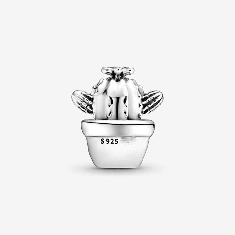 New Popular 925 Sterling Silver Hug Cactus Ferris Wheel Dog Cat Cross Fit Charm Bead Bracelet DIY Jewelry