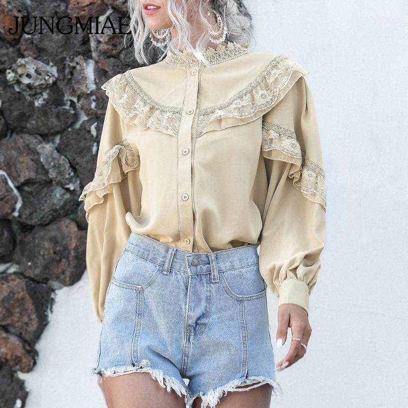 Women' Blouses & Shirts JUNGMIAE Women Fashion Lace Lantern Long Sleeve Chiffon Shirt Solid Elegant Top Casual Loose, White
Women' Blouses & Shirts JUNGMIAE Women Fashion Lace Lantern Long Sleeve Chiffon Shirt Solid Elegant Top Casual Loose, White