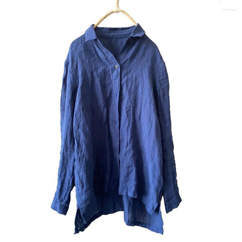 Women's Blouses & Shirts Women Linen Spring Autumn Solid COlor Simple Blouse Shirt Tops Ladies Vintage Irregular Length Flax 2022Women's Ver, Blue
Women's Blouses & Shirts Women Linen Spring Autumn Solid COlor Simple Blouse Shirt Tops Ladies Vintage Irregular Length Flax 2022Women's Ver, Blue