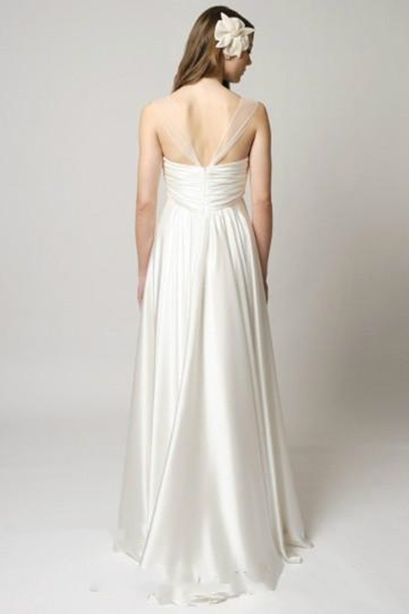 Maternity Empire Waist Wedding Dresses Elegant lace stain beach boho Princess Pregnant Long Formal Bridal Party Gowns