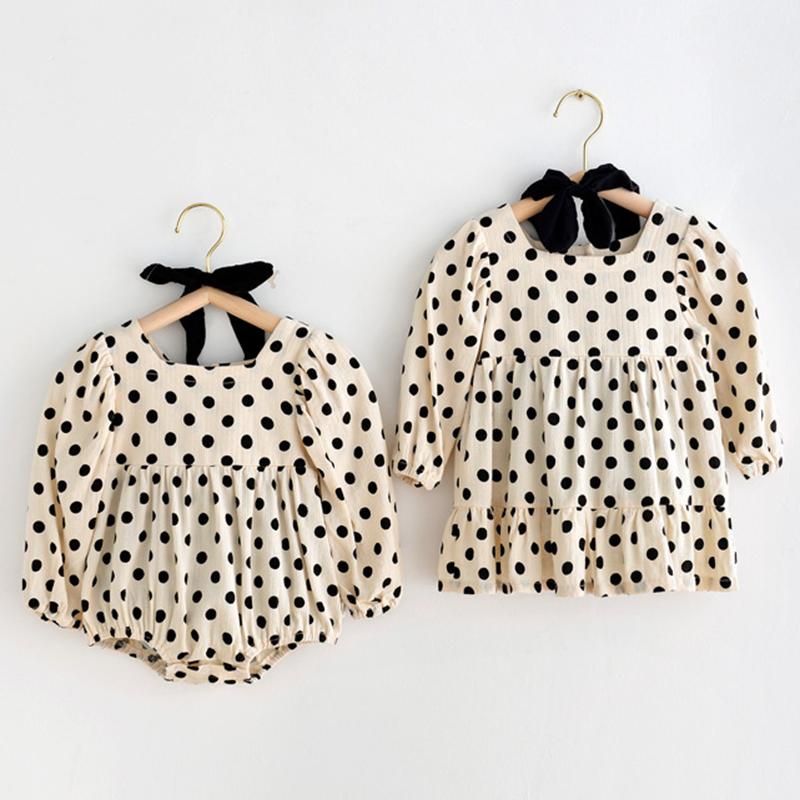 Jumpsuits Spring Autumn Kids Baby Girl Long Sleeves Dot Sister Dress Rompers Infant Born ClothesJumpsuits, 13041 rompers
Jumpsuits Spring Autumn Kids Baby Girl Long Sleeves Dot Sister Dress Rompers Infant Born ClothesJumpsuits, 13041 rompers