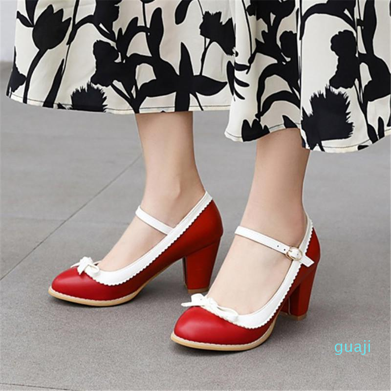 Dress Shoes 6 Color Ruffles Bowtie Mary Janes High Heels Women Bordered Lady Party Pumps Plus Size 34-43, Blue
Dress Shoes 6 Color Ruffles Bowtie Mary Janes High Heels Women Bordered Lady Party Pumps Plus Size 34-43, Blue