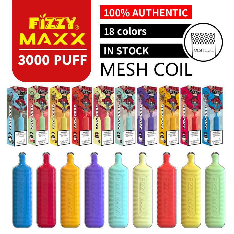 2022 Lastest Original Fizzy Maxx Mesh Coil 3000 Puff Disposable E Cigarette Vape Puff Bar Free Ship
2022 Lastest Original Fizzy Maxx Mesh Coil 3000 Puff Disposable E Cigarette Vape Puff Bar Free Ship