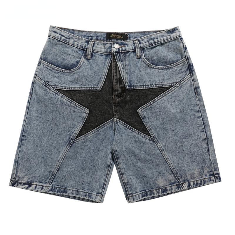 Men's Shorts Men Jeans Harajuku Pentagram Embroidery Patchwork Denim High Street Washed Casual Contrast Color Loose UnisexMen's, Black
Men's Shorts Men Jeans Harajuku Pentagram Embroidery Patchwork Denim High Street Washed Casual Contrast Color Loose UnisexMen's, Black
