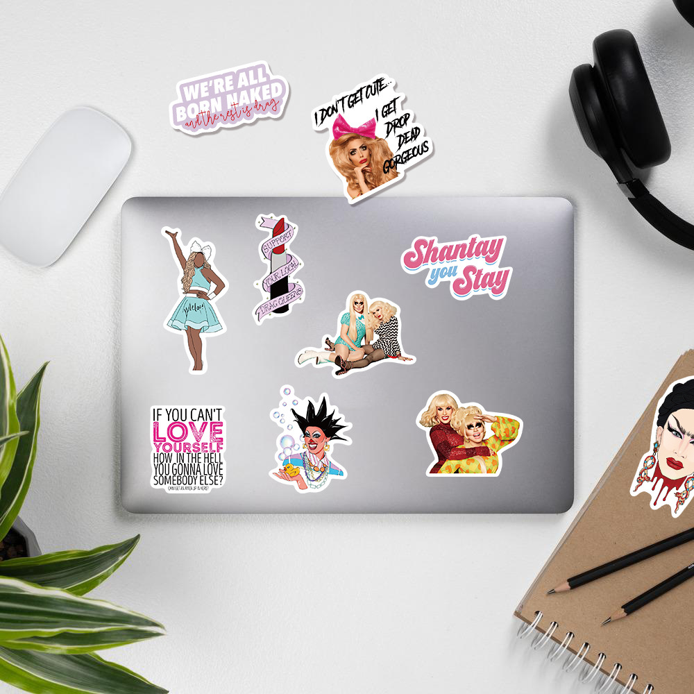 50Pcs American Drag Show RuPauls Drag Race Sticker Graffiti Kids Toy Skateboard Car Motorcycle Bicycle Sticker Decals