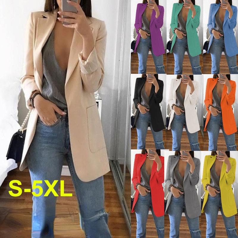Women' Suits & Blazers Fashion Lapel Slim Cardigan Temperament Suit Coat Women Office Top Outer Female Elegant Blazer Business CoatWomen, White
Women' Suits & Blazers Fashion Lapel Slim Cardigan Temperament Suit Coat Women Office Top Outer Female Elegant Blazer Business CoatWomen, White