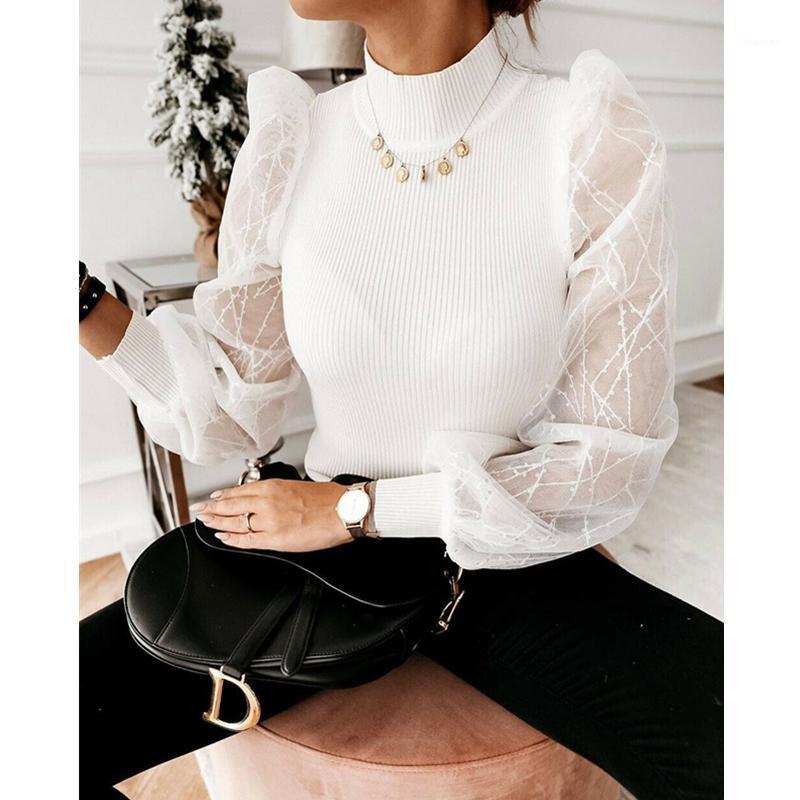 Women' Blouses & Shirts 2022 Elegant Blouse Shirt Women Autumn Mesh Puff Sleeve Solid Knitted Vintage Office Ladies Tops Slim Fit Blusas, Black
Women' Blouses & Shirts 2022 Elegant Blouse Shirt Women Autumn Mesh Puff Sleeve Solid Knitted Vintage Office Ladies Tops Slim Fit Blusas, Black