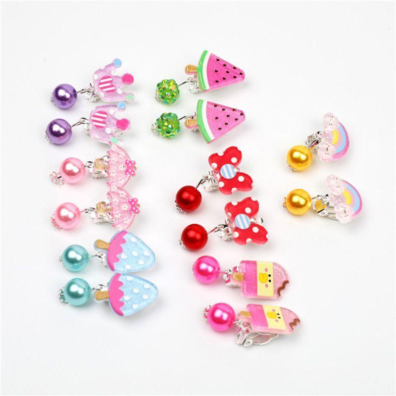 Clip-on & Screw Back 7 Pairs Mini Lovely Ear Clips For Girls Hypoallergenic No Piercing Plastic Earrings Kids With Pain-resistanClip-on
Clip-on & Screw Back 7 Pairs Mini Lovely Ear Clips For Girls Hypoallergenic No Piercing Plastic Earrings Kids With Pain-resistanClip-on