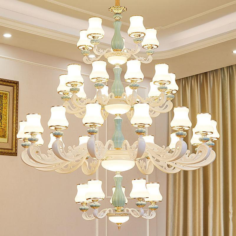 Pendant Lamps European Style LED Chandelier, 6 To 10 Heads Tri-color Dimming, Lighting In Hall, Room, Restaurant
Pendant Lamps European Style LED Chandelier, 6 To 10 Heads Tri-color Dimming, Lighting In Hall, Room, Restaurant