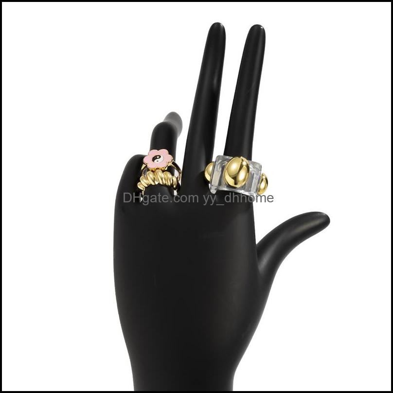 Band Rings Jewelry Fashion Drip Sunflower Aron Bank Ring Retro Simple Style Ethnic Transparent Acrylic Threaded Alloy Opening Joint Finger R
Band Rings Jewelry Fashion Drip Sunflower Aron Bank Ring Retro Simple Style Ethnic Transparent Acrylic Threaded Alloy Opening Joint Finger R