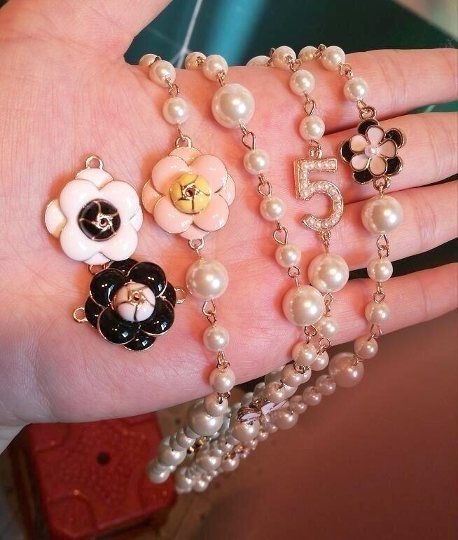 Chains Design Layered Pearls Beads Chain Necklace Big Camellia Flowers Long GiftChains
Chains Design Layered Pearls Beads Chain Necklace Big Camellia Flowers Long GiftChains