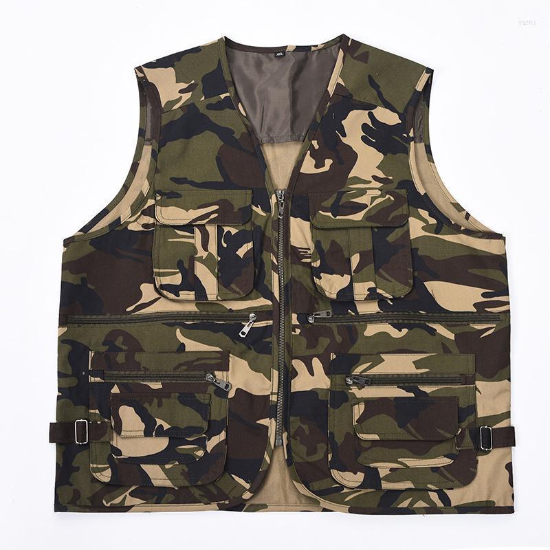 Spring And Autumn Outdoor Cotton Camouflage Vest Male Middle-aged Elderly Fishing Pography Multi-pocket Double Men's Vests, 01
Spring And Autumn Outdoor Cotton Camouflage Vest Male Middle-aged Elderly Fishing Pography Multi-pocket Double Men's Vests, 01