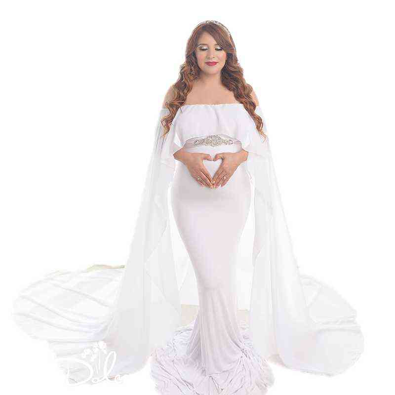 2020 Summer Maternity Photography Props Long Dress With Cape Slash Neck Stretchy Fitting Maternity Dresses For Photography G220418, White
2020 Summer Maternity Photography Props Long Dress With Cape Slash Neck Stretchy Fitting Maternity Dresses For Photography G220418, White