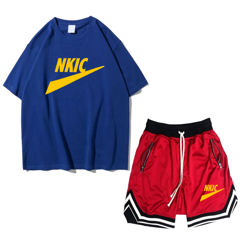 Summer Sportwear Breathable Male Brand LOGO Tracksuit Sets Casual Men Short Outfits Cotton T Shirt and Shorts Men' Clothing 2 Pieces Set, Red
Summer Sportwear Breathable Male Brand LOGO Tracksuit Sets Casual Men Short Outfits Cotton T Shirt and Shorts Men' Clothing 2 Pieces Set, Red