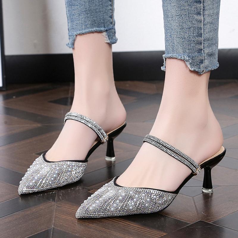Dress Shoes Bling Crystal Slingbacks Pumps Women Summer Sexy Pointed Toe Thin Heels Sandals Woman Pearl Ankle Strap High ShoesDress, Beige
Dress Shoes Bling Crystal Slingbacks Pumps Women Summer Sexy Pointed Toe Thin Heels Sandals Woman Pearl Ankle Strap High ShoesDress, Beige