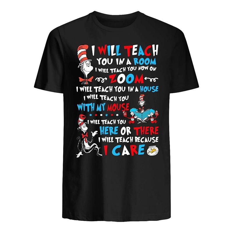 Men's T-Shirts Dr Seuss Teacher Shirt I Will Teach You In A Room Now On Zoom T-Shirt Gift, 0402026-red
Men's T-Shirts Dr Seuss Teacher Shirt I Will Teach You In A Room Now On Zoom T-Shirt Gift, 0402026-red
