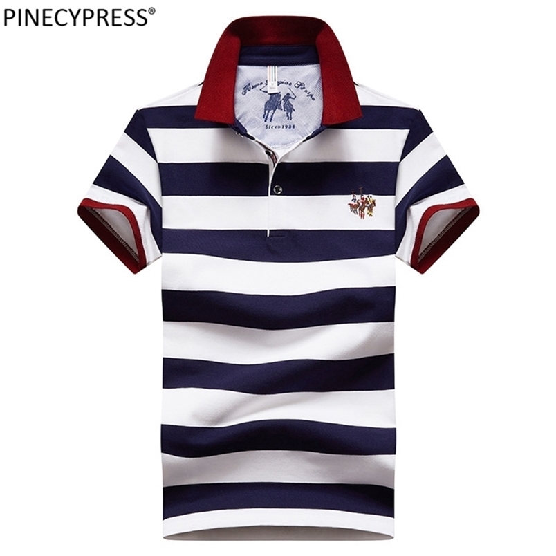 95% Cotton 5% Spandex Quality Summer Man Polo-shirt Fashion Embriodery Striped Casual Male Navy Blue Men Short Sleeve Polo Shirt 220402
95% Cotton 5% Spandex Quality Summer Man Polo-shirt Fashion Embriodery Striped Casual Male Navy Blue Men Short Sleeve Polo Shirt 220402