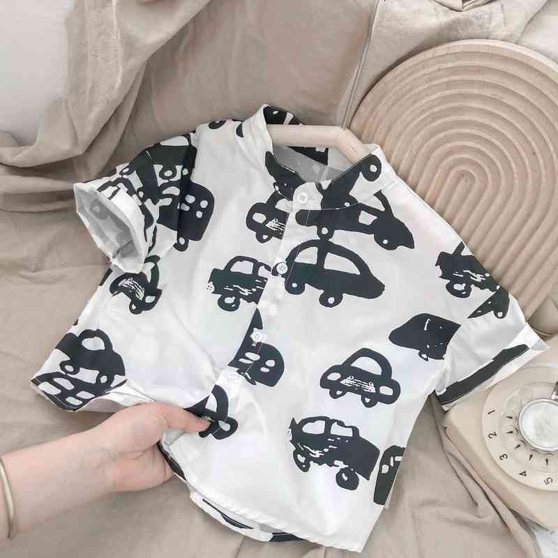 Boys cartoon shirt spring and summer Korean baby car printed shirt children's foreign style top fashion, White long sleeves
Boys cartoon shirt spring and summer Korean baby car printed shirt children's foreign style top fashion, White long sleeves