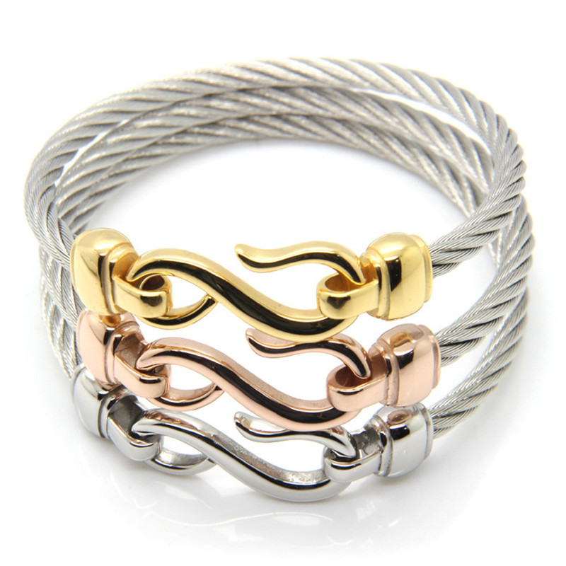 Fish Hook 8 Characters Shape Titanium Steel Bracelet For Women Party Jewelry Link Chain
Fish Hook 8 Characters Shape Titanium Steel Bracelet For Women Party Jewelry Link Chain
