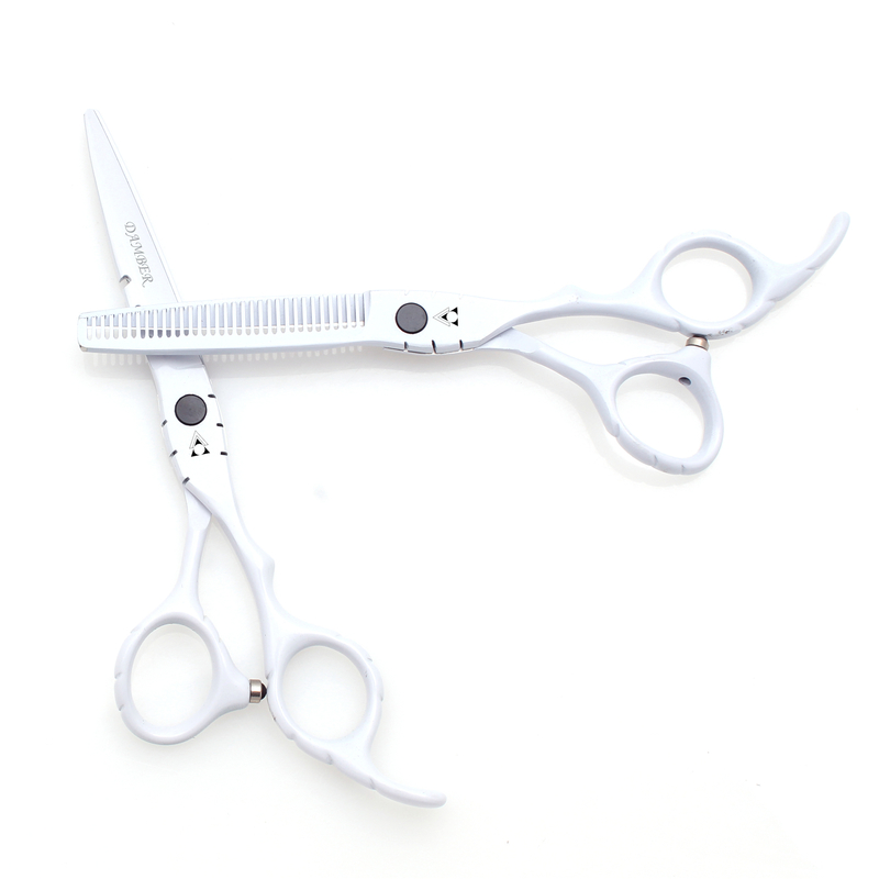 Hair Scissors 5.5 6.0 Professional dressing 440C Thinning Shears Barber Set Cutting dresser 1010# 220317