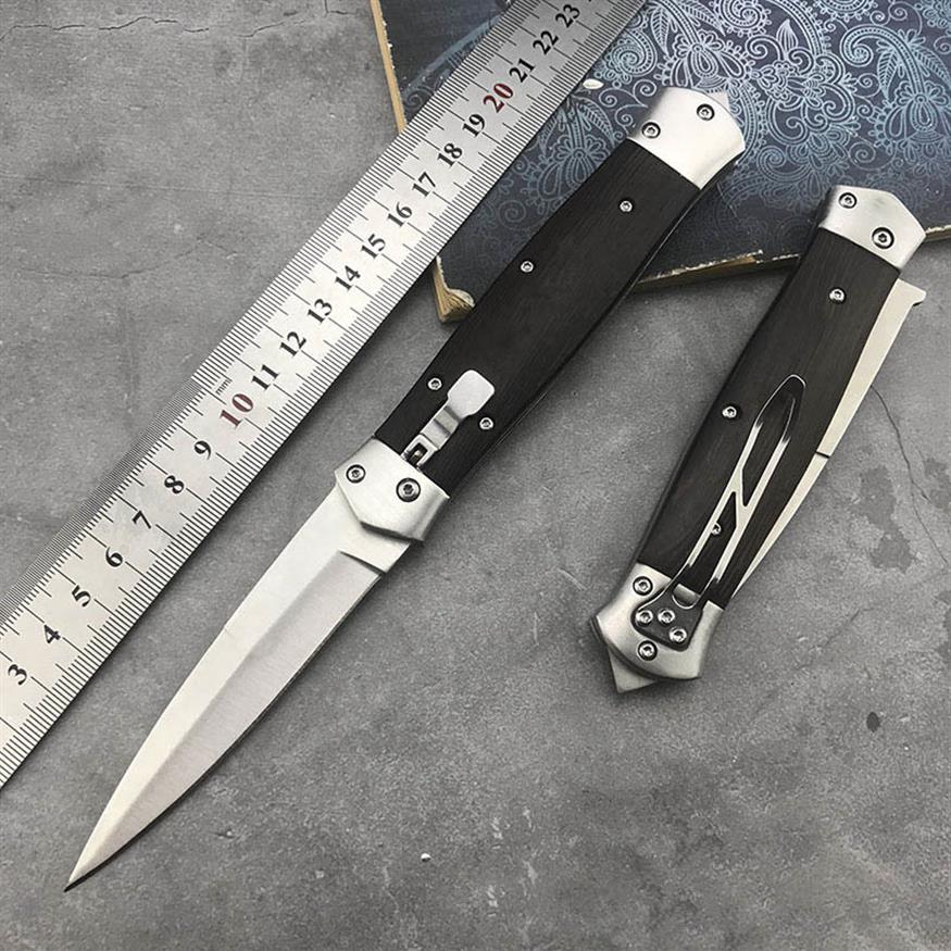 Newest F125 Cold Steel Horizontal Automatic Knife 8Cr13 Satin Blade Wood Handle Swordfish Tactical self defense Outdoor EDC Pocket266W
Newest F125 Cold Steel Horizontal Automatic Knife 8Cr13 Satin Blade Wood Handle Swordfish Tactical self defense Outdoor EDC Pocket266W