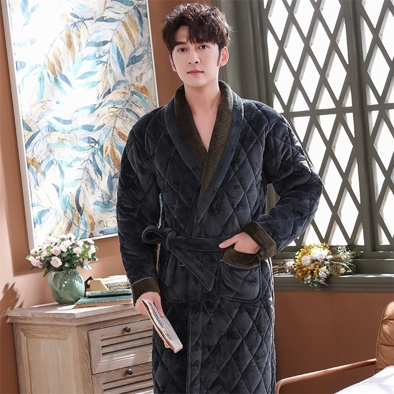 Mens Winter Letter Jacquard Bathrobe Home Clothes Long Sleeved Flannel Quilted Robe Coat Male Keep Warm Long Bath Robes XXXL 201109, Beige
Mens Winter Letter Jacquard Bathrobe Home Clothes Long Sleeved Flannel Quilted Robe Coat Male Keep Warm Long Bath Robes XXXL 201109, Beige