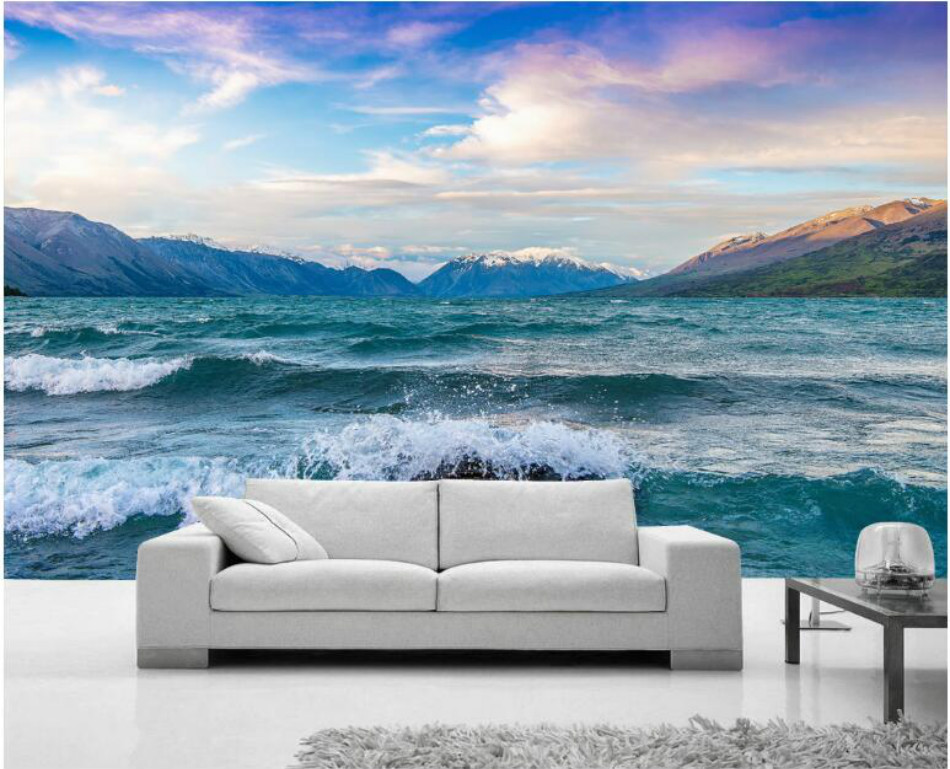 Custom 3D Wallpaper for Walls Snow mountain sea scenery wallpaper Decorative Modern Wallpapers, Blue
Custom 3D Wallpaper for Walls Snow mountain sea scenery wallpaper Decorative Modern Wallpapers, Blue