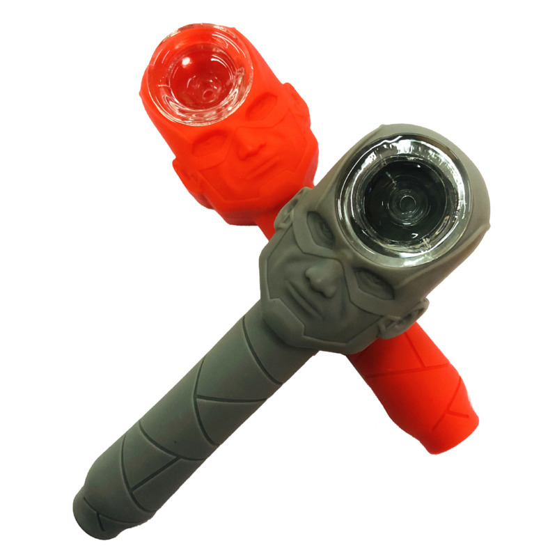 Cartoon silicone pipe with transparent glass bowl tobacco water pipes hookahs pipe for smosking 
Cartoon silicone pipe with transparent glass bowl tobacco water pipes hookahs pipe for smosking