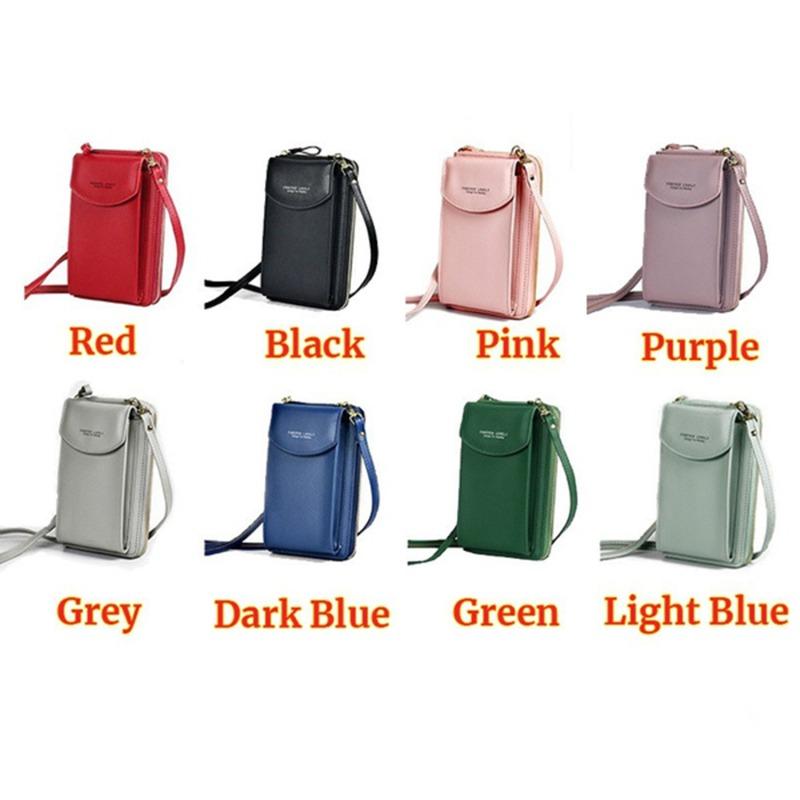 Evening Bags Women Wallet Shoulder Mini Leather Straps Mobile Phone Big Card Holders Handbag Money Pockets Small Bagsevening