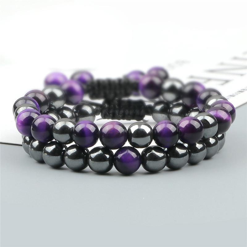 Beaded, Strands 2Pcs/set Round Black Hematite Bracelet Men Tiger Eye Stone Beads Weaving Balance Bracelets Adjustable Charm Couple Jewelry G
Beaded, Strands 2Pcs/set Round Black Hematite Bracelet Men Tiger Eye Stone Beads Weaving Balance Bracelets Adjustable Charm Couple Jewelry G