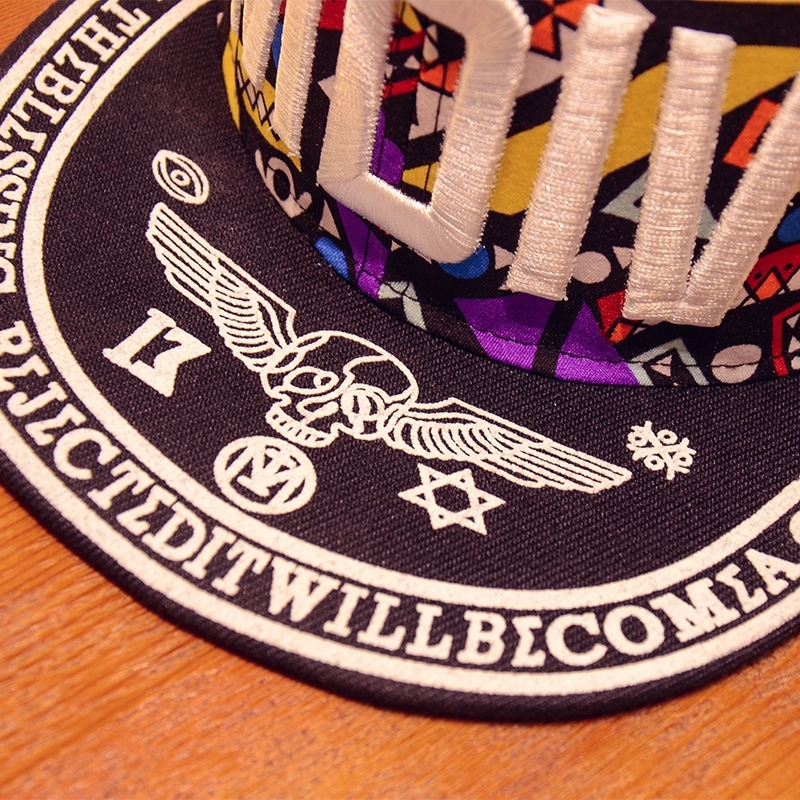 ParentChild Childrens Hat Baby Girl Summer MDIV Letter Embroidery Hit Color Totem Flat Edge Hip Hop Hat Baby Boy Sun Hat 220519