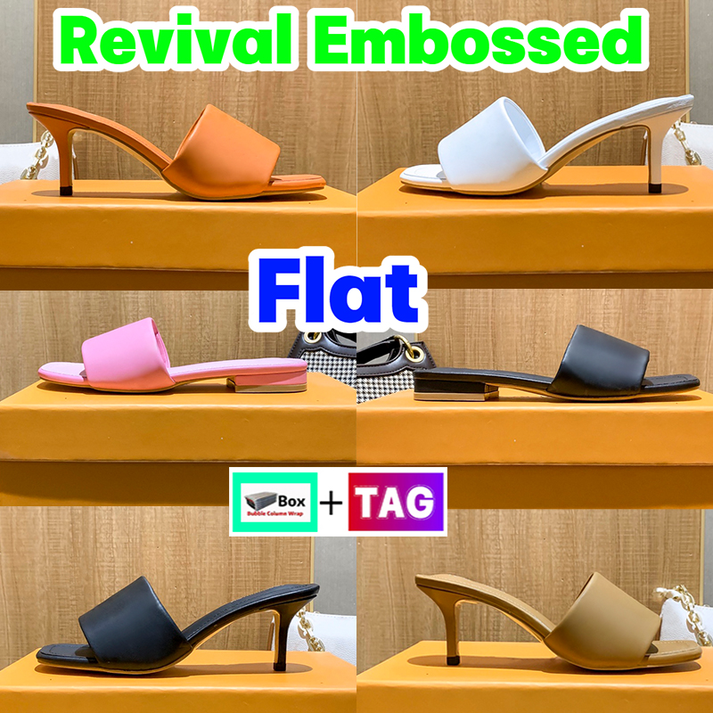 Designer Slippers Revival Embossed Flat Mule with Box Fashion Beach Sandals Womens Slides Luxury Low Heel Lady Summer sandal Newest women Slipper Indoor sneakers, #9- bubble wrap packaging
Designer Slippers Revival Embossed Flat Mule with Box Fashion Beach Sandals Womens Slides Luxury Low Heel Lady Summer sandal Newest women Slipper Indoor sneakers, #9- bubble wrap packaging