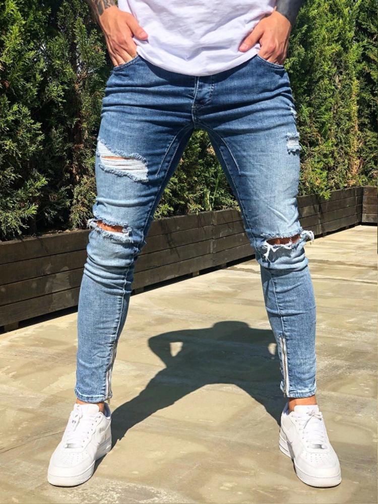 Men' Jeans 2022 Fashion Blue Ripped Men Skinny Slim Fit Hip Hop Denim Trousers Casual For Jogging Jean Homme Drop
Men' Jeans 2022 Fashion Blue Ripped Men Skinny Slim Fit Hip Hop Denim Trousers Casual For Jogging Jean Homme Drop