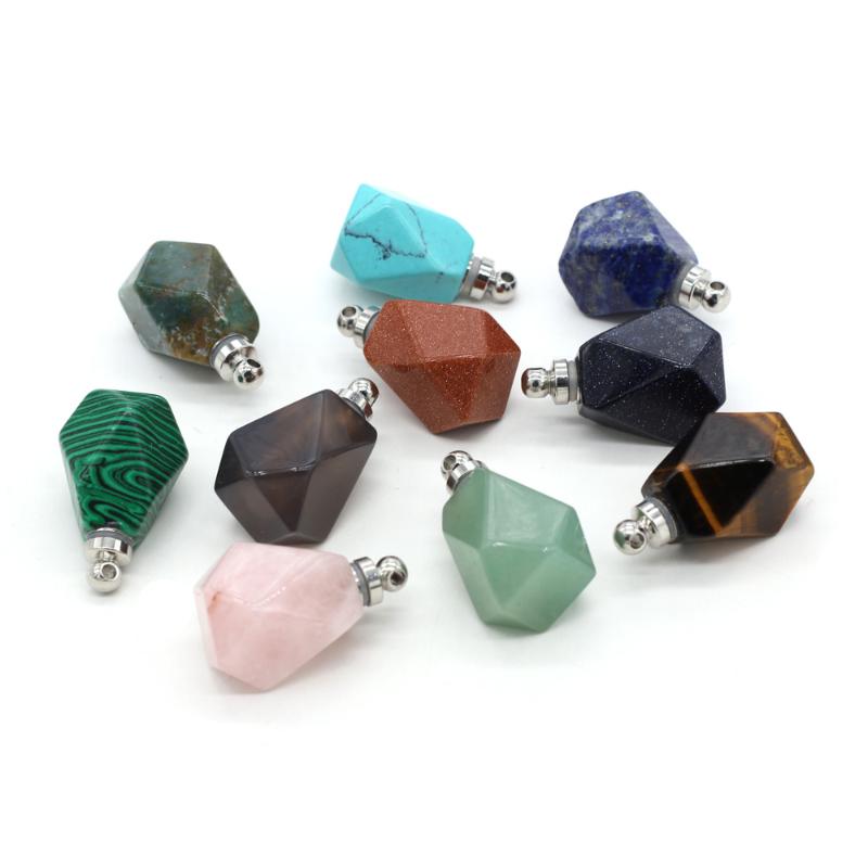 Pendant Necklaces Natural Stone Perfume Bottle Polygon Malachite/Blue Stone/Turquoise For Jewelry Making Charms DIY Necklace AccessoryPendan
Pendant Necklaces Natural Stone Perfume Bottle Polygon Malachite/Blue Stone/Turquoise For Jewelry Making Charms DIY Necklace AccessoryPendan