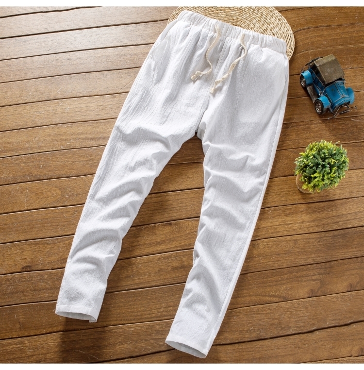 (Shirt + trousers) summer fashion men shirt Man Cotton and linen shirts Short sleeve 's casual size M to 5XL 220322