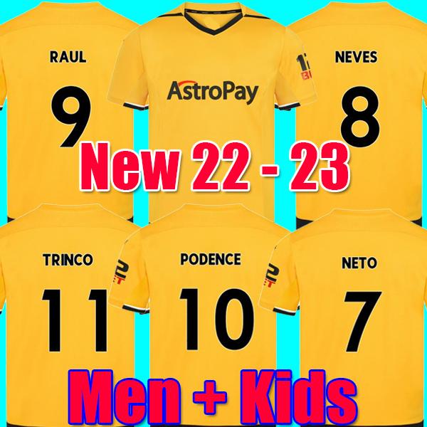 22 23 Soccer Jerseys ADAMA SEMEDO RAUL NETO NEVES 2022 2023 J.OTTO PODENCE GIBBS WHITE Wolverhampton Football Shirts Men Kids Kits
22 23 Soccer Jerseys ADAMA SEMEDO RAUL NETO NEVES 2022 2023 J.OTTO PODENCE GIBBS WHITE Wolverhampton Football Shirts Men Kids Kits