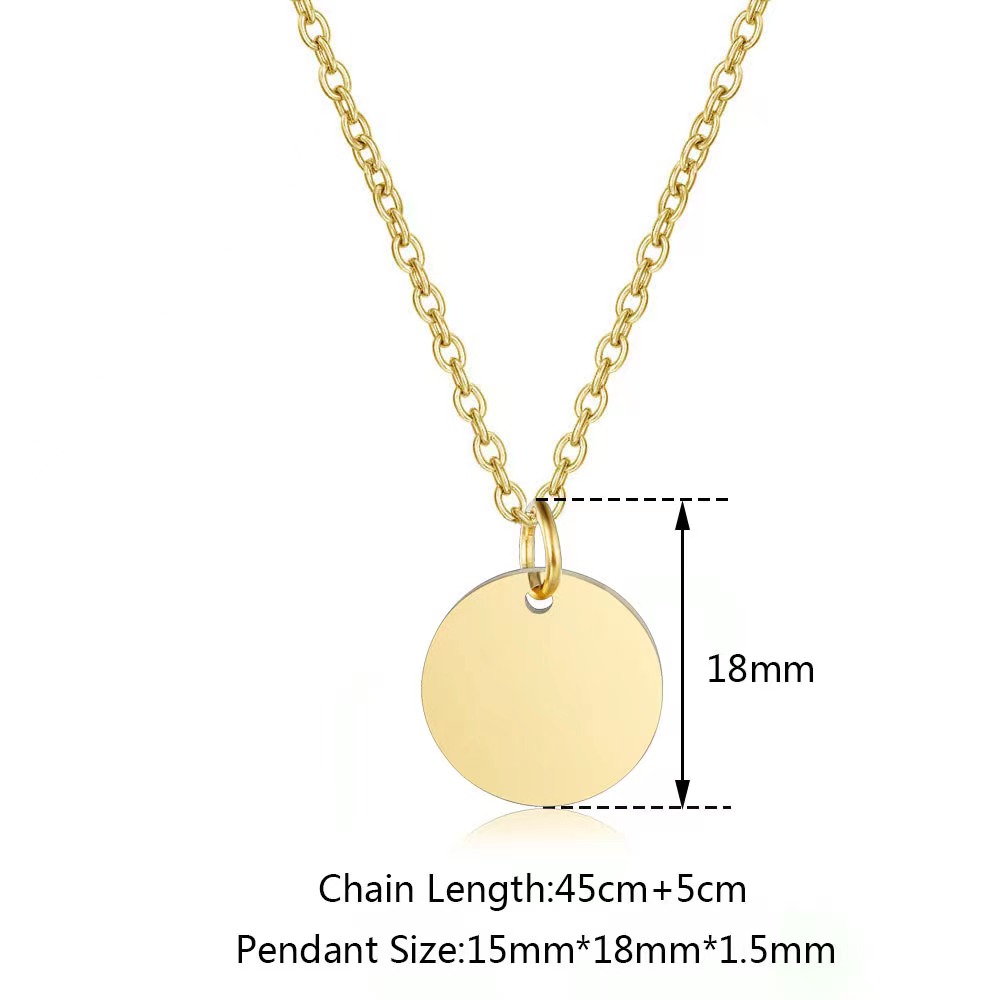 small round thin simple necklace