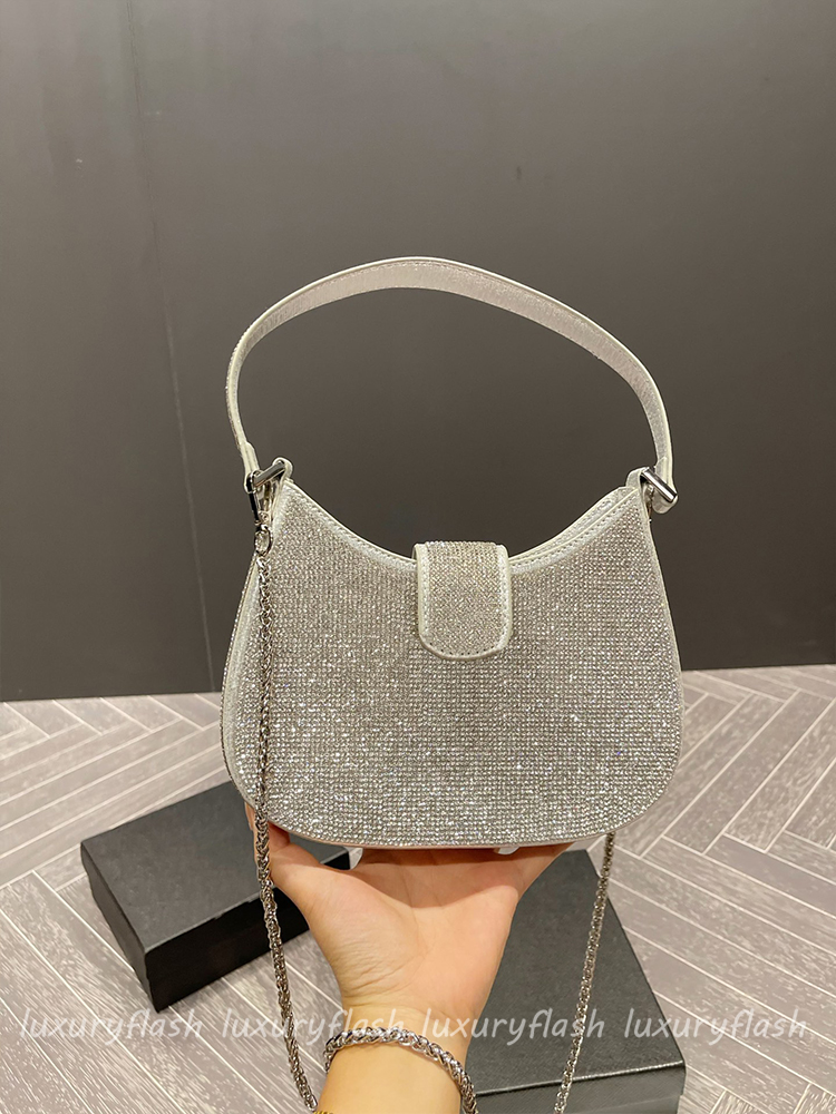 Women Shoulder Bags Hobo Legacy Designer Handbags Crossbody Bag Diamond Rhinestones Chain Mini Handbag High Quality New 2022 Fashion Bling Purses, Box(not sold separately)
Women Shoulder Bags Hobo Legacy Designer Handbags Crossbody Bag Diamond Rhinestones Chain Mini Handbag High Quality New 2022 Fashion Bling Purses, Box(not sold separately)