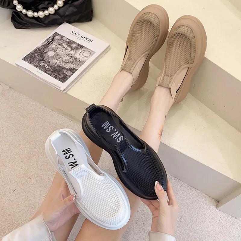 Dress Shoes Platform Sandals Female Summer 2022 Women Thick Bottom Rainbow Sole Hook & Loop Shoe Wedge With Open Toe ShoesDress, Black 
Dress Shoes Platform Sandals Female Summer 2022 Women Thick Bottom Rainbow Sole Hook & Loop Shoe Wedge With Open Toe ShoesDress, Black